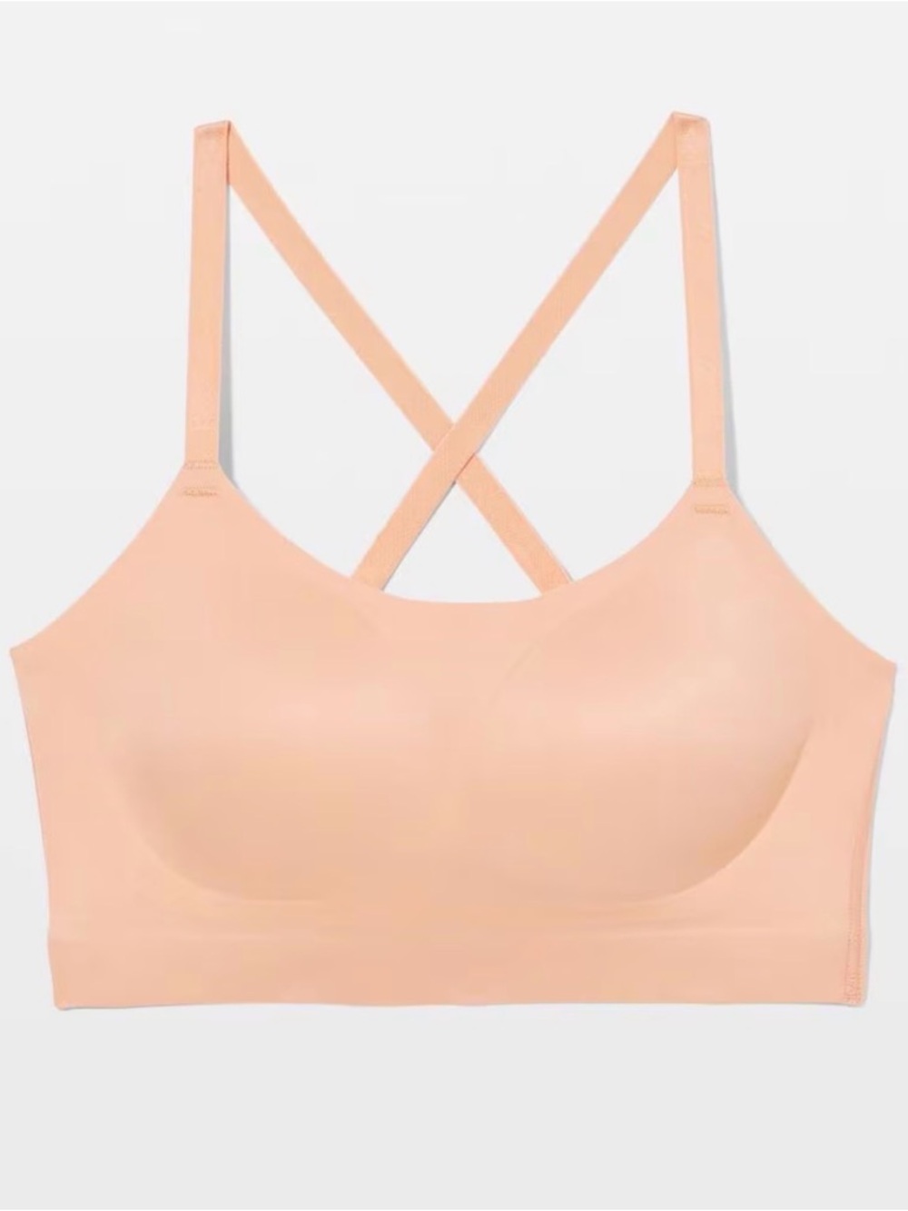 Soma Enbliss Adjustable Bralette Size Medium Nude Wireless Cross back Multiway
